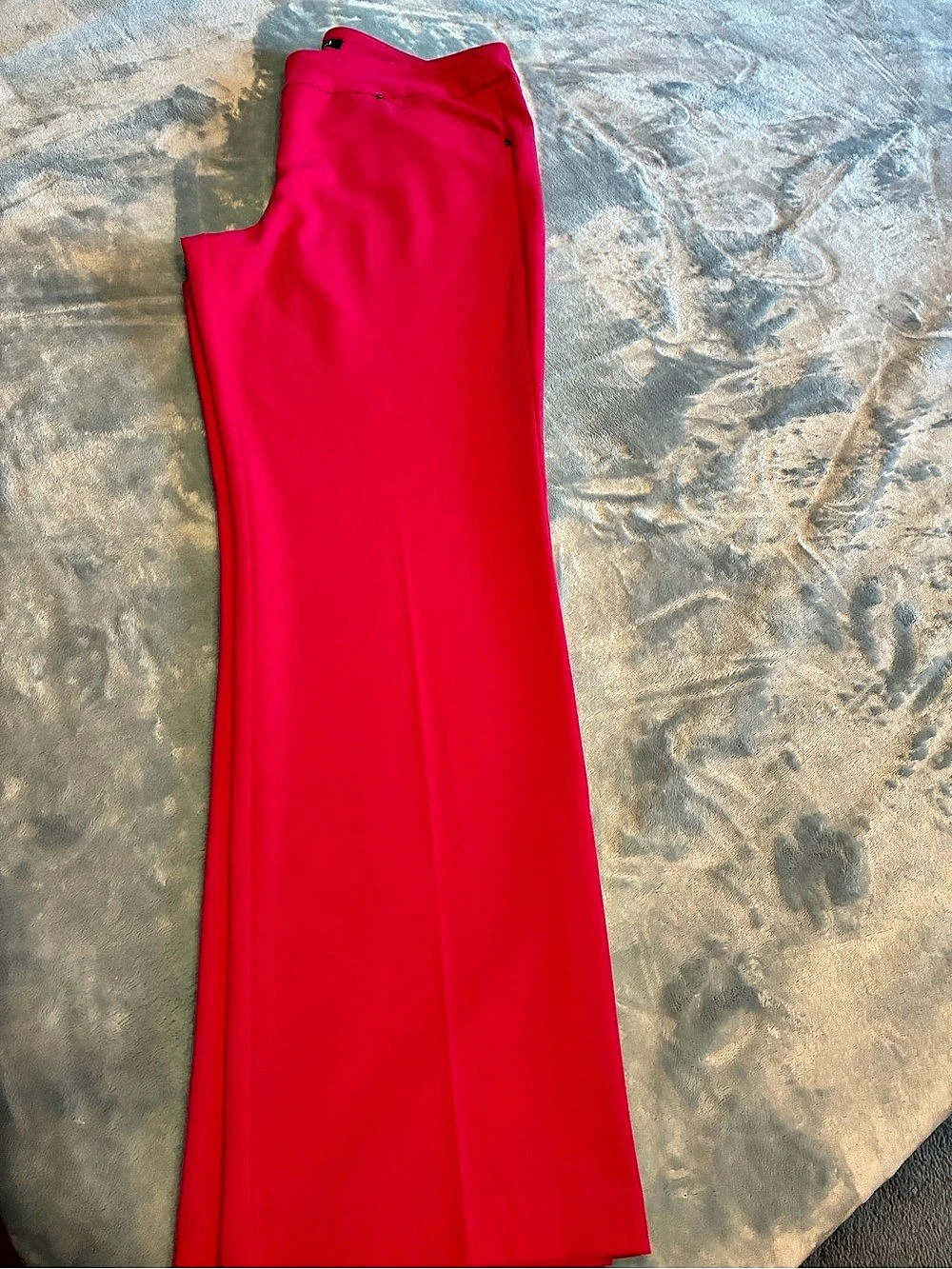 Roz & Ali Solid Millennium Tummy Panel Pull-On Ankle Pants Pink 10 - Picture 3 of 5